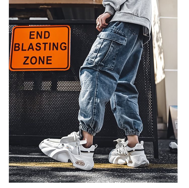 Fritidsidrottsskor för män Tennisarbete Promenadskor Träning Chunky Fashion Sneakers för män_voghion.com