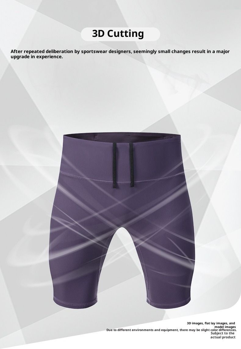 KOOSSOASIS High Waist Yoga Shorts For Women Men Summer Quick Dry High Elastic Compression Running Fitness Shorts_voghion.com