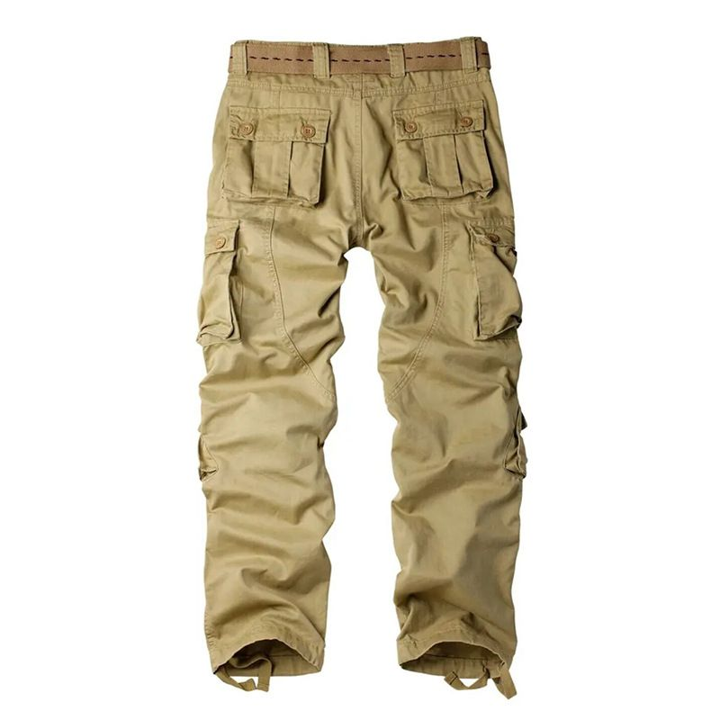 Men's Cotton Camouflage Cargo Straight Leg Loose Casual Wear Pants Men_voghion.com