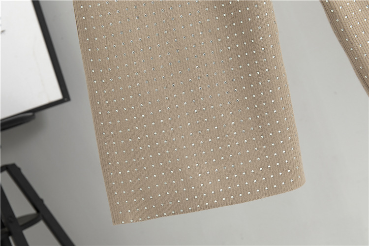 Sieviešu gludināts dimanta burtu ikdienas augšējais brīvs ērta dizaina bikškostīms_voghion.com