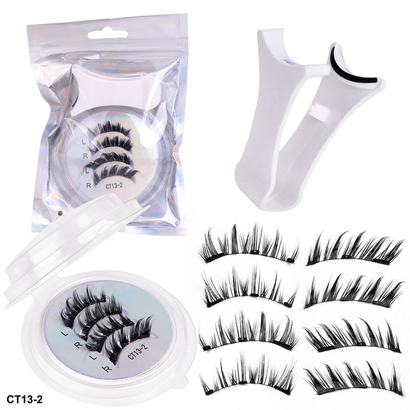 Two-Pair Portable Blister Set Eyelash Curler Positioning Magnetic False Eyelashes_voghion.com