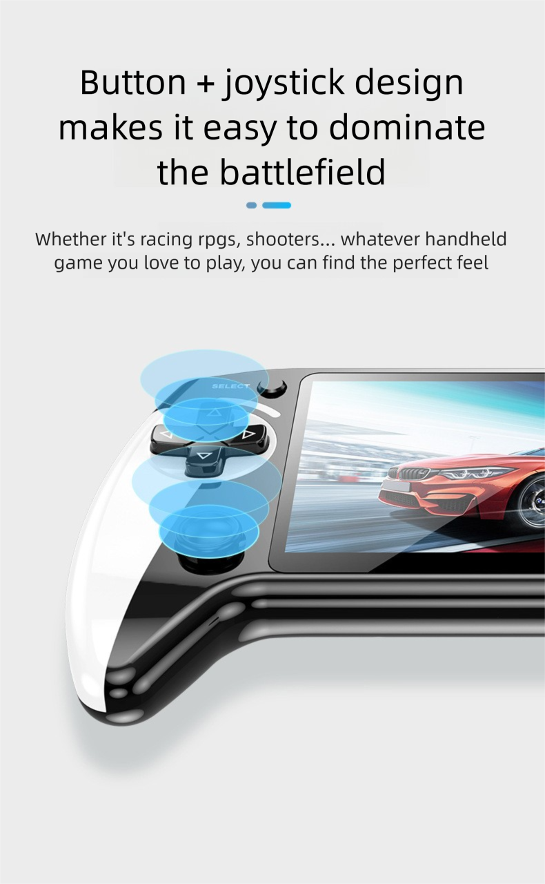 New X9 Handheld Game Console 5.5inch Large Screen Arcade Ten Simulators Ultra-Clear Picture_voghion.com