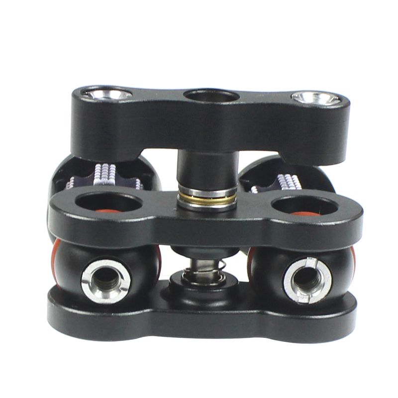 Soporte universal con brazo mágico de doble cabezal, tornillo de 1/4, ajustable 360° para monitor, LED, micrófono, flash, cámara DSLR._voghion.com