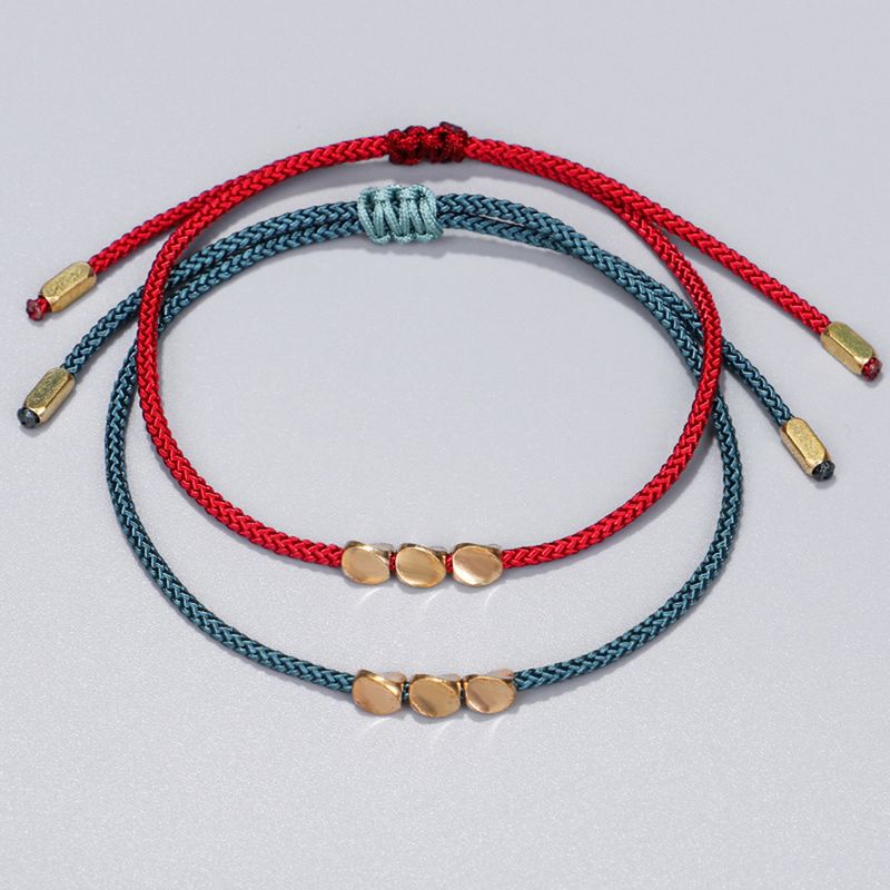 Shuosbai Freundschaftsarmband mit Anhängern, verstellbar, handgefertigt, Temperament, dekoratives Dekor, Accessoires, Unisex, handgefertigt, geflochtenes Armband_voghion.com