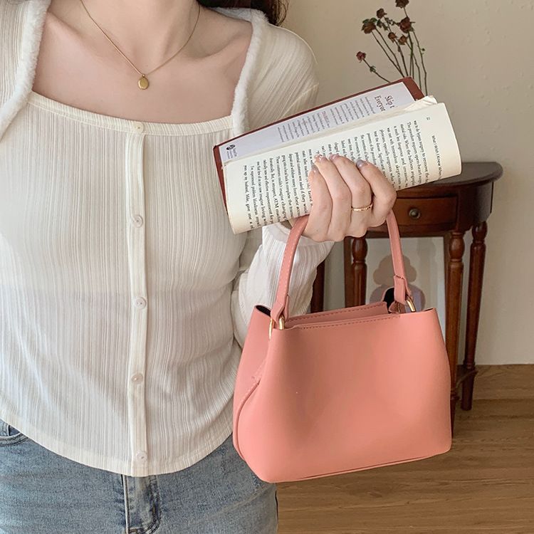 Damen-Beuteltasche, Erdbeerpulver, Umhängetasche, Mini-Tragetasche, kleine Tasche mit hochwertigem Temperament_voghion.com