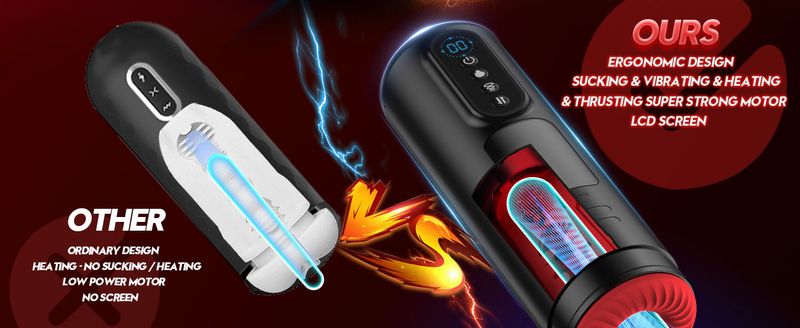 LCD Automatic Sucking Male Masturbator 9 Thrusting Vibration Blowjob Machine Heating Pussy 2025 Pump Masturbation Cup_voghion.com