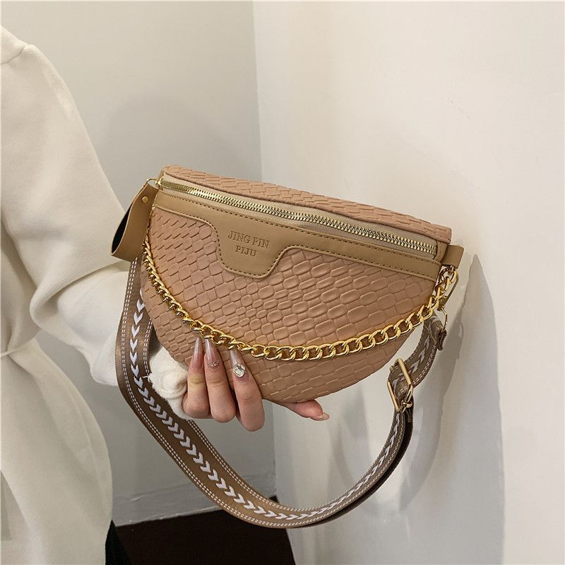 Nuevo pecho moderno y minimalista de un solo hombro estilo occidental bandolera pequeña cintura versátil Casual bolso de mujer_voghion.com