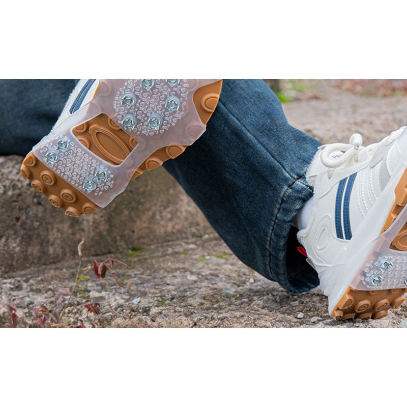 Outdoor Gripper Anti-Slip Shoe Covers For Adults And Children Climbing Fishing Snow Boots 10-Tooth Sole Spikes Winter_voghion.com