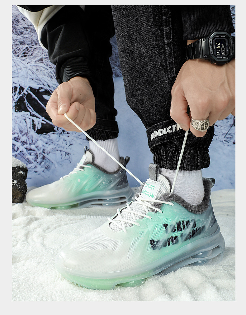 Männerschuhe Sportschuhe Studenten Trendschuhe All-Match Casual Schuhe Ultraleicht Stossdämpfer Duebelschicht Loftkëssen Sport Studenten Lafschuhe_voghion.com