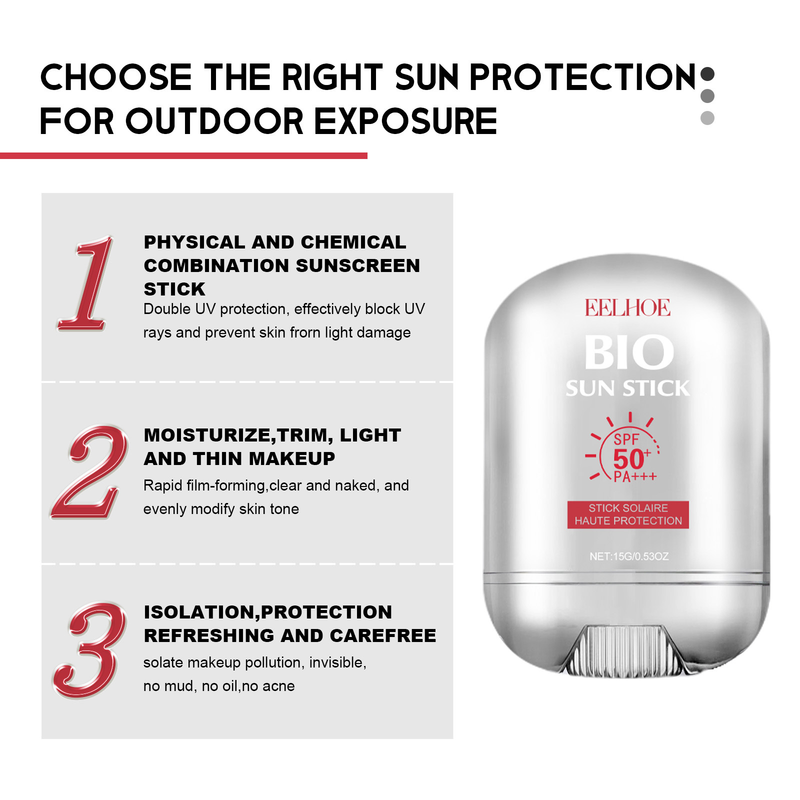 EELHOE bacchetta protettiva per protezione UV esterna, rinfrescante, non appiccicosa, idratante riparatrice per arrossamenti e_voghion.com