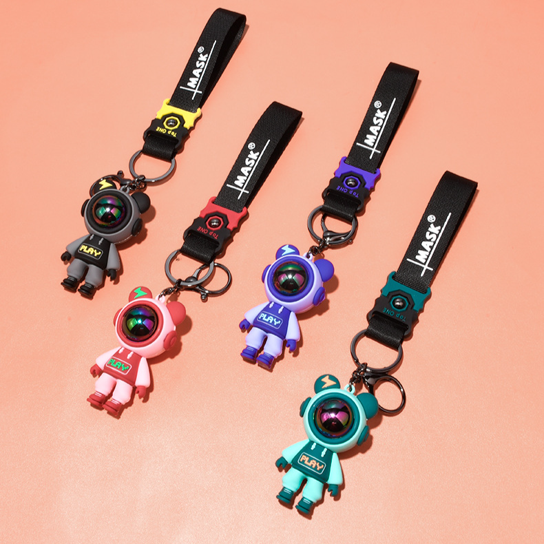La modă fulger urs breloc cheie accesorii inel metalic breloc student papetărie geantă decorare breloc_voghion.com