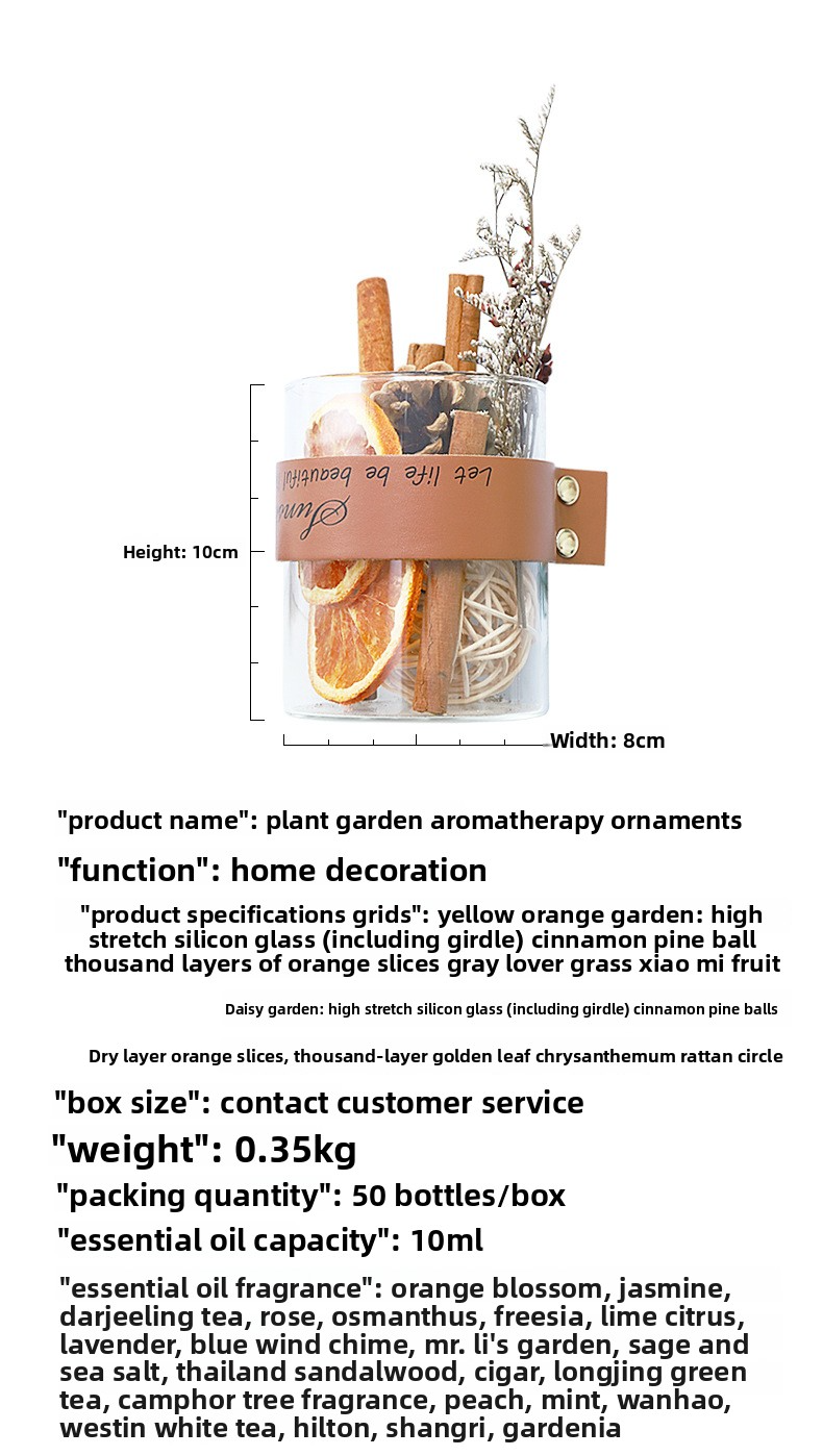 Dried Cinnamon Flower & Stick Home Fragrance Decor, Natural Aromatherapy Reed Diffuser Set Essential Oil-Free Base With Rattan Sticks_voghion.com