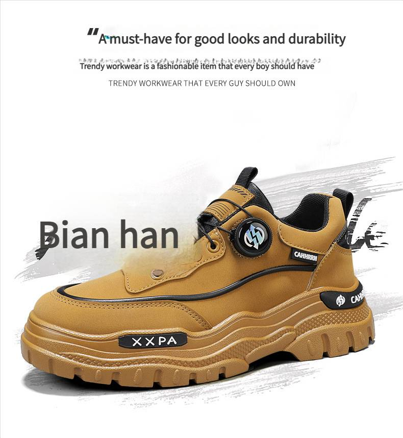2025 Herfst Lage Werklaarzen Sportschoenen Zachte en Comfortabele Modieuze Casual Schoenen Voor Heren All-matching_voghion.com