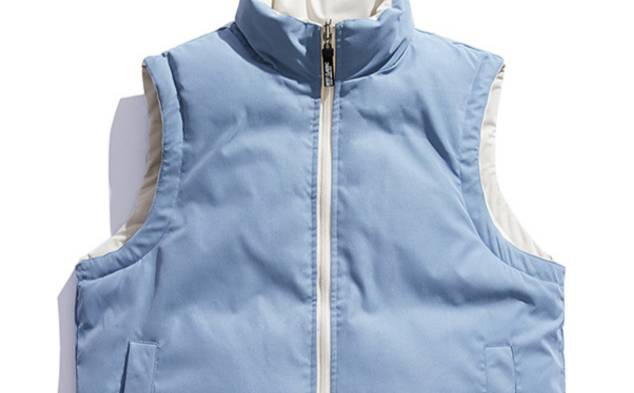 Gilet imbottito reversibile da uomo – Gilet invernale trapuntato con cerniera per taglie forti e alte | Misto cotone-poliestere a doppia vestibilità | Vestibilità oversize con tasche laterali_voghion.com