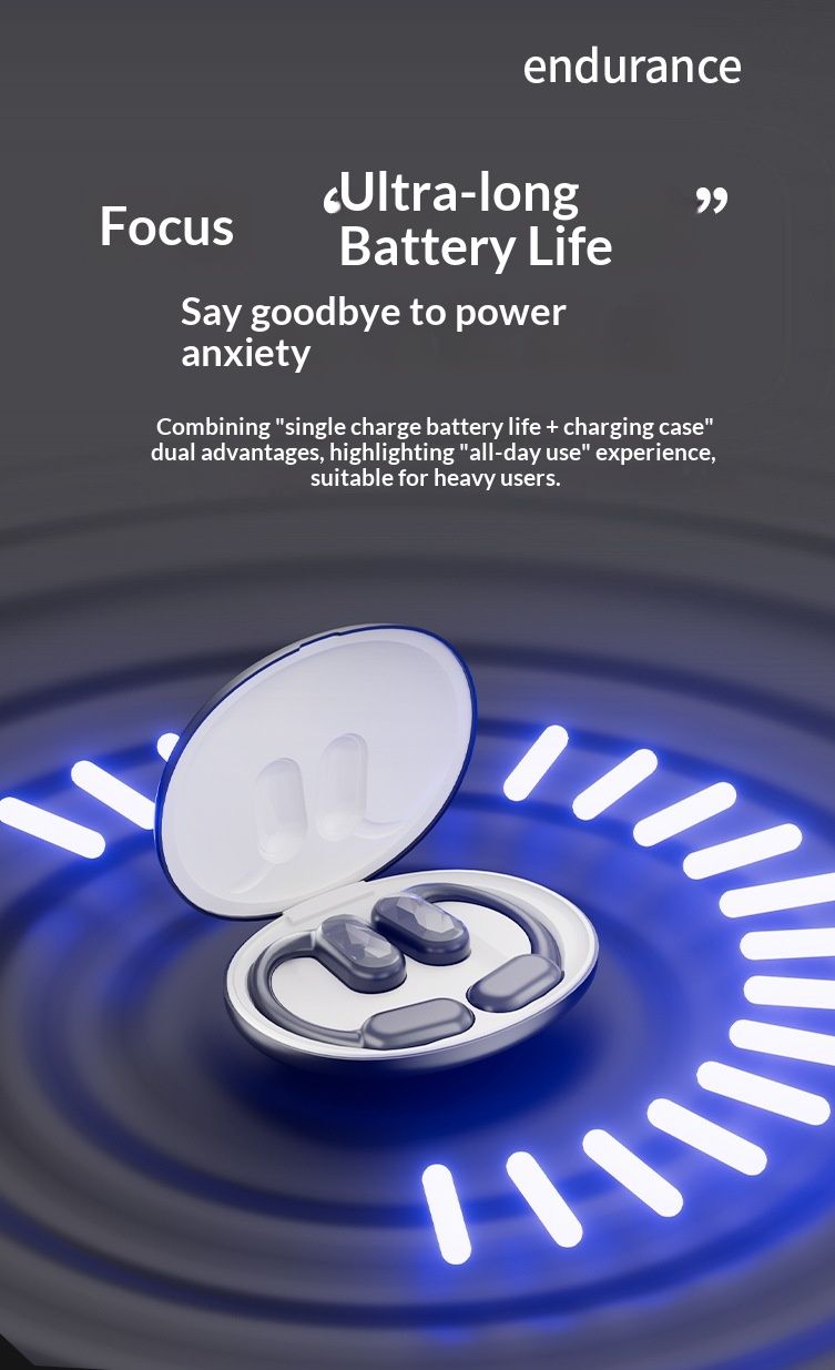 NeoGear New AI Translation OWS In-Ear Wireless Ear-Hook Open-Type Noise Cancelling Long Battery Life Bluetooth Earphones 144_voghion.com