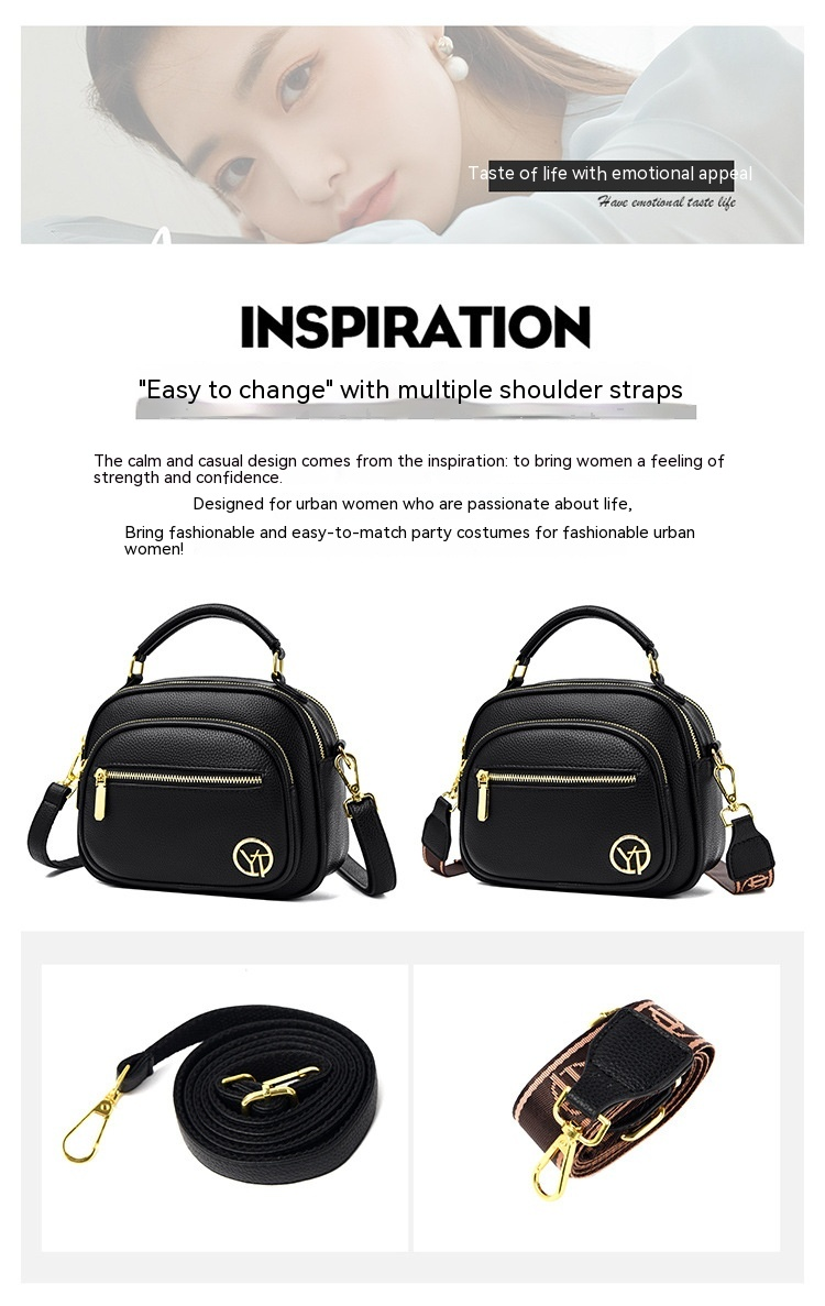 Popular bolso de cuero suave para mujer, nueva tendencia, versátil, pequeño, cuadrado, de gran capacidad, práctico bolso cruzado de un hombro de tres capas_voghion.com
