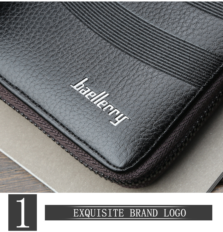 Baellerry Wallet High-quality Fashion Multi-card Slot Retro Long Wallet, Large-capacity Mobile Phone Bag_voghion.com