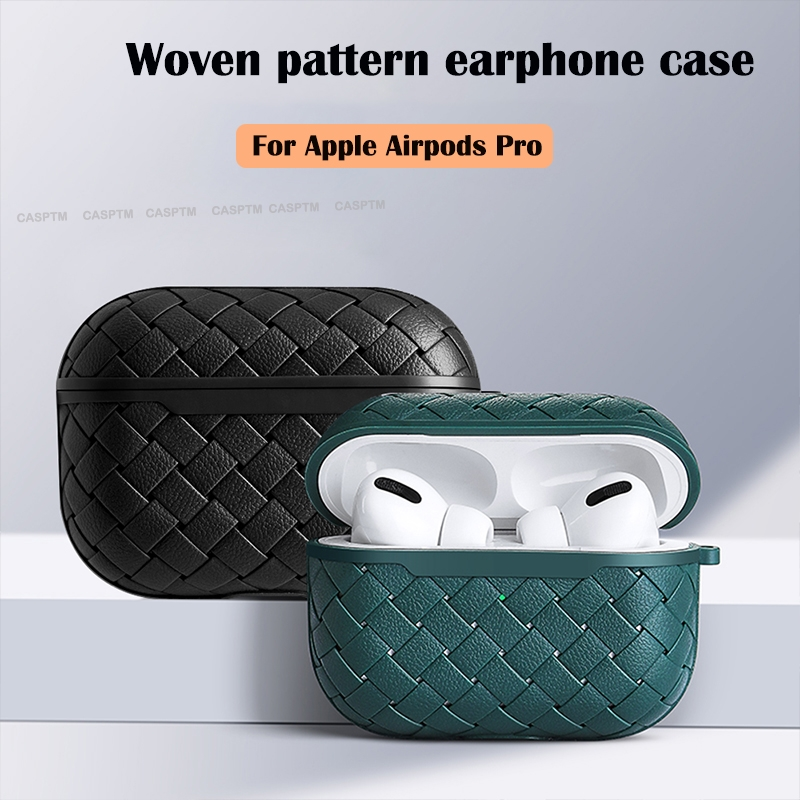 Husă pentru căști din silicon cu model țesut la modă pentru Apple Airpods Pro 2 Husă pentru căști pentru Airpod 3 2 Husă de protecție_voghion.com