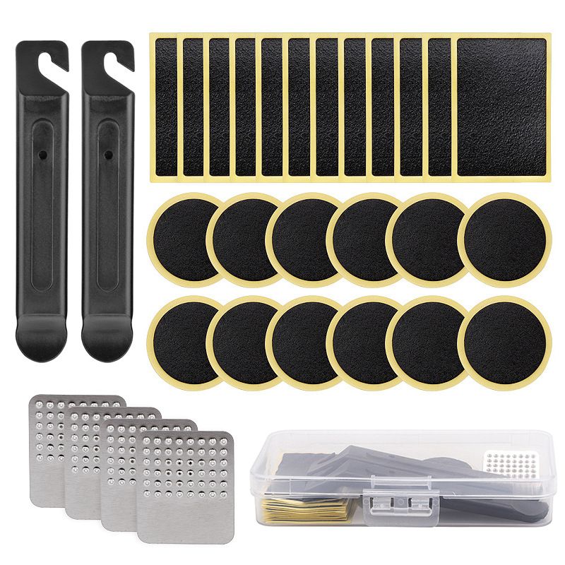 Patch pour pneu de vélo, pneu de route de montagne, kit de chambre à air, outil de réparation sans colle_voghion.com