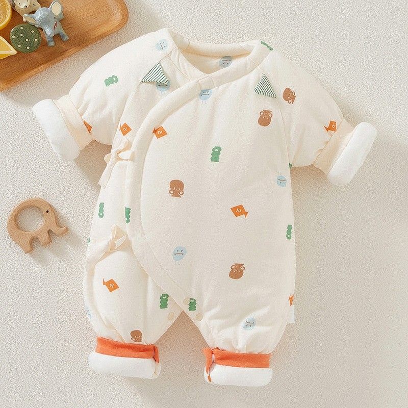Newborn Class A Thickened Newborn Baby Clothes In Autumn And Winter_voghion.com