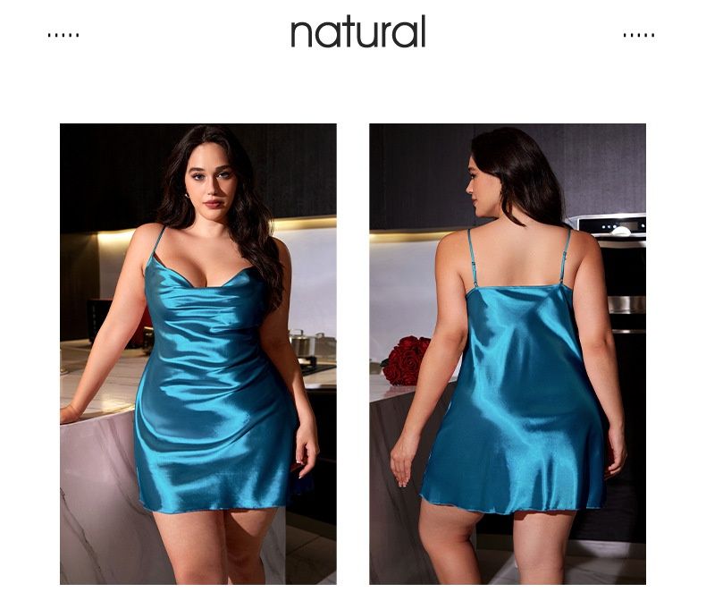 luckyqqyp Yaoting Cross-Border New Large Size Dress Silk Sexy Backless Camisole Nightdress SQ22012_voghion.com