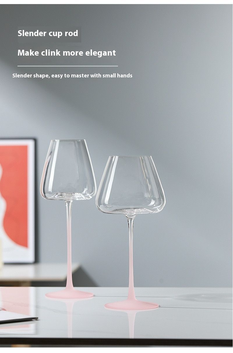 Bourgogne rött vin hem high-end gradient rosa kreativa Bordeaux högfotsglas, glas_voghion.com