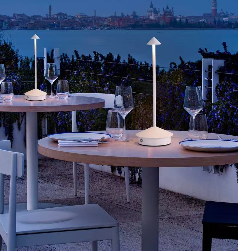 Night Light Creative Spire Table Outdoor Camping Rechargeable Restaurant Cafe Bar Atmosphere Lamp_voghion.com