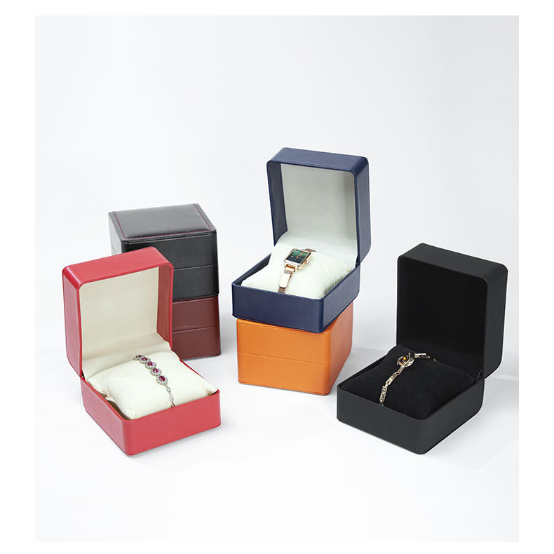 Watch Storage Box Watch Box Black Clamshell Watch Box Bracelet Watch Storage Box Business Watch Box Watch Display Box_voghion.com