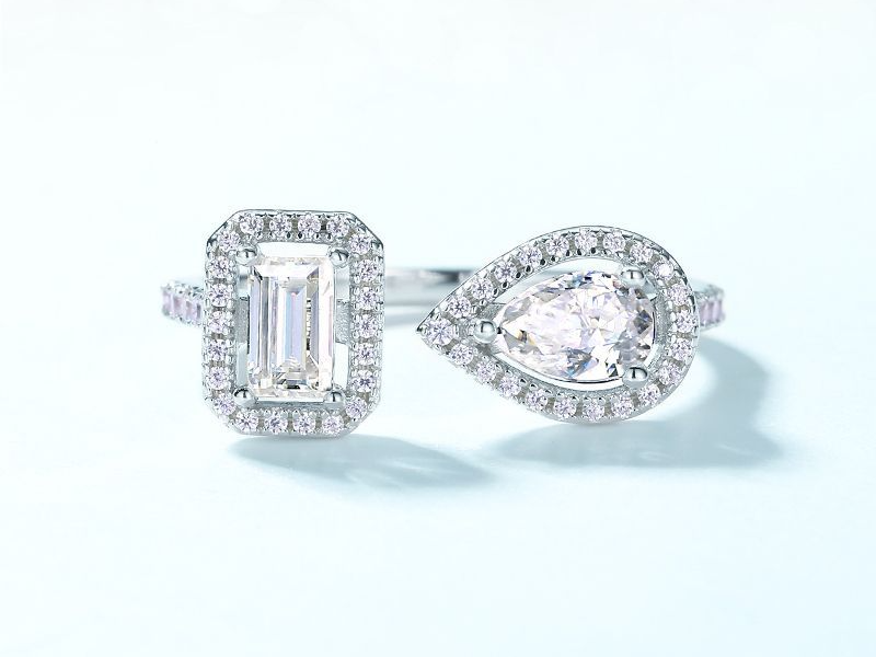 Exclusive original design ins style ring female S925 silver fashion summer ring earring set_voghion.com