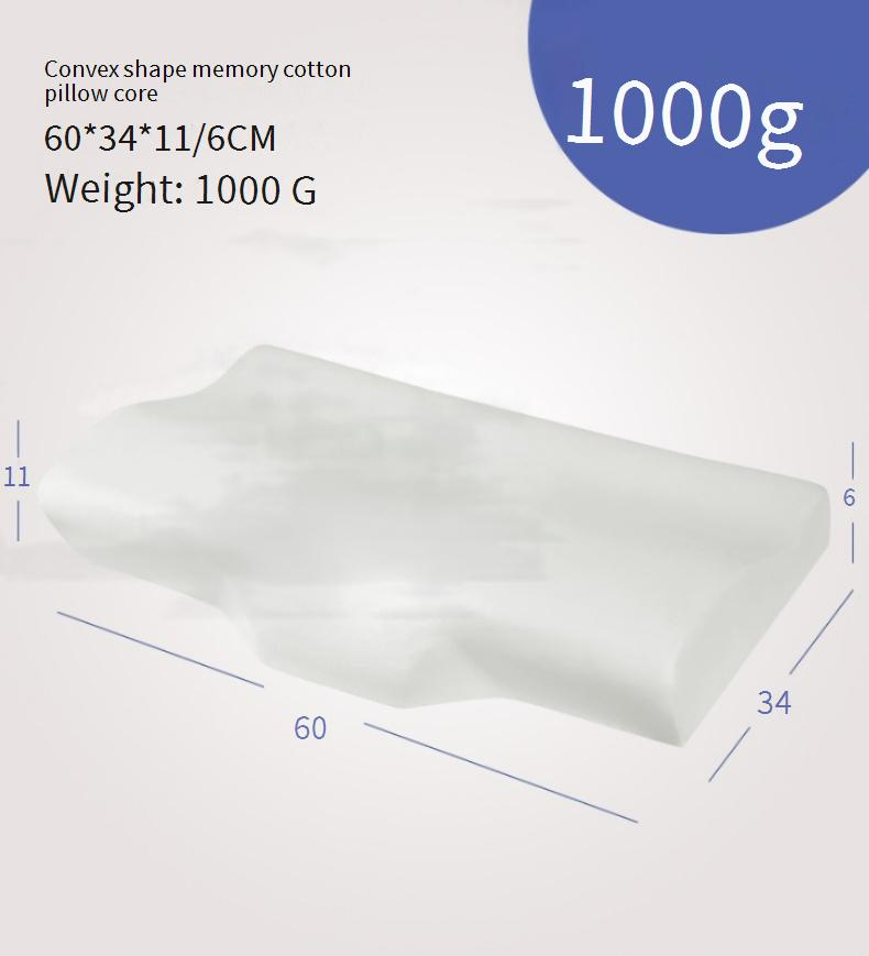 Travesseiro cervical para pescoço e ombro, travesseiro de espuma viscoelástica Contour, travesseiro ergonômico de suporte de pescoço para quem dorme de lado, de bruços, com fronha_voghion.com