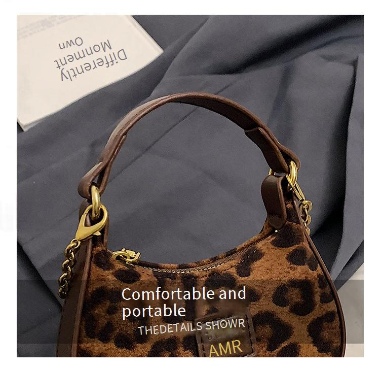 Women's Mini Leopard Print Crossbody Bag - Cute Chain Strap Purse For Girls & Moms (Matching Mother-Daughter Accessory)_voghion.com