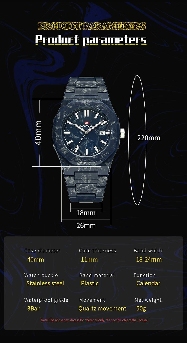 VA VA VOOM Herenhorloge Nieuw Quartz Horloge Marmerpatroon Hoogwaardige Kalender Waterdicht Grote Wijzerplaat_voghion.com