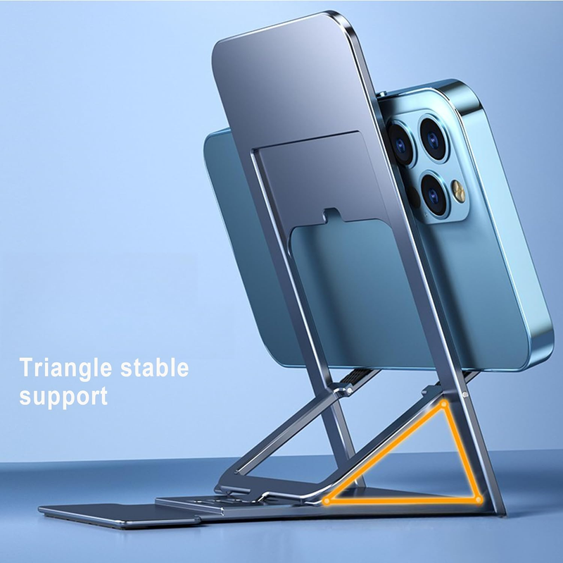 Cell Phone Stand, Foldable Adjustable Travel Phone Holder/Tablet For Desk_voghion.com