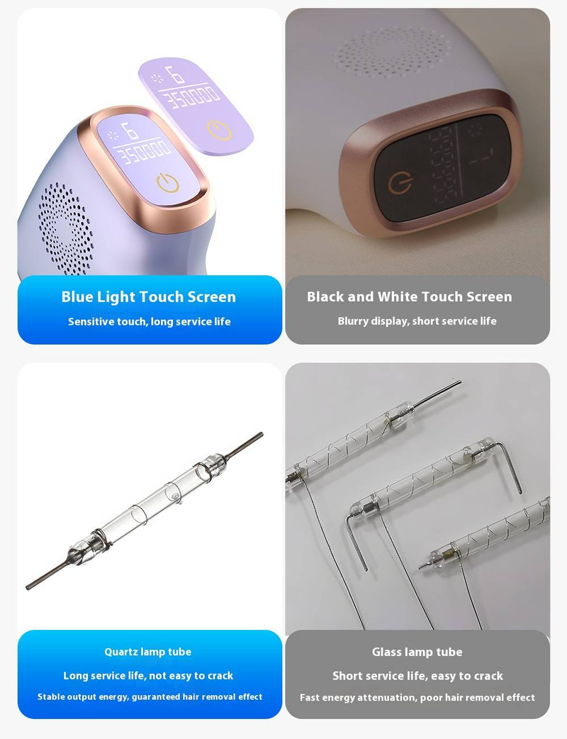 Dispositivo professionale per la depilazione laser IPL per donne e uomini - Uso su tutto il corpo con funzione di raffreddamento a ghiaccio - Indolore ed efficace a casa_voghion.com