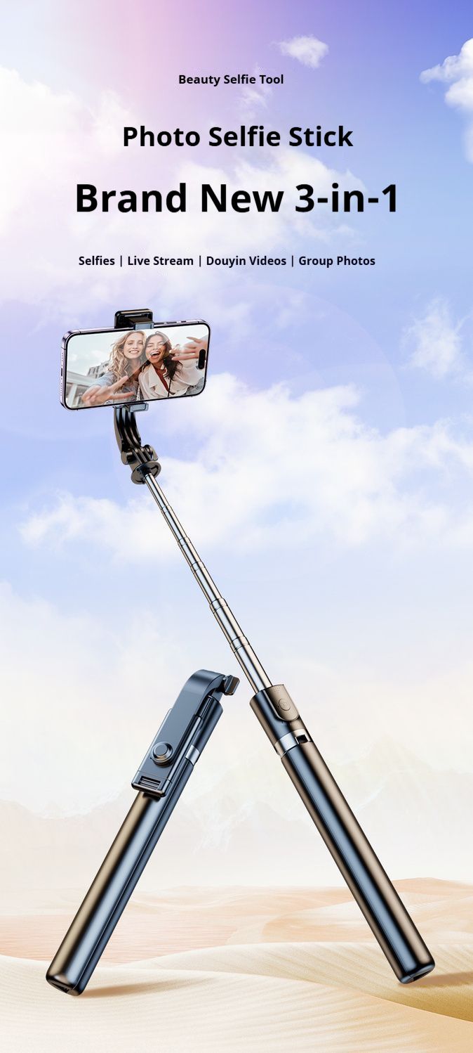 Supporto universale per treppiede anti-vibrazione per telefono con giunto cardanico girevole a 360°, estensibile fino a 1,7 m, luce LED integrata e telecomando - ABS e acciaio inossidabile_voghion.com