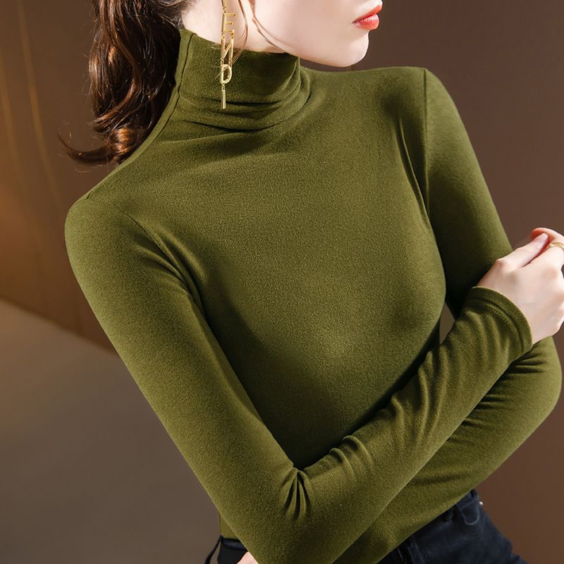 Doppellagiges Thermo-Oberteil aus Fleece für Damen – ultraweiche Basisschicht mit Rundhalsausschnitt und langen Ärmeln, dehnbar und warm, schmale Passform, unverzichtbar für Herbst/Winter_voghion.com