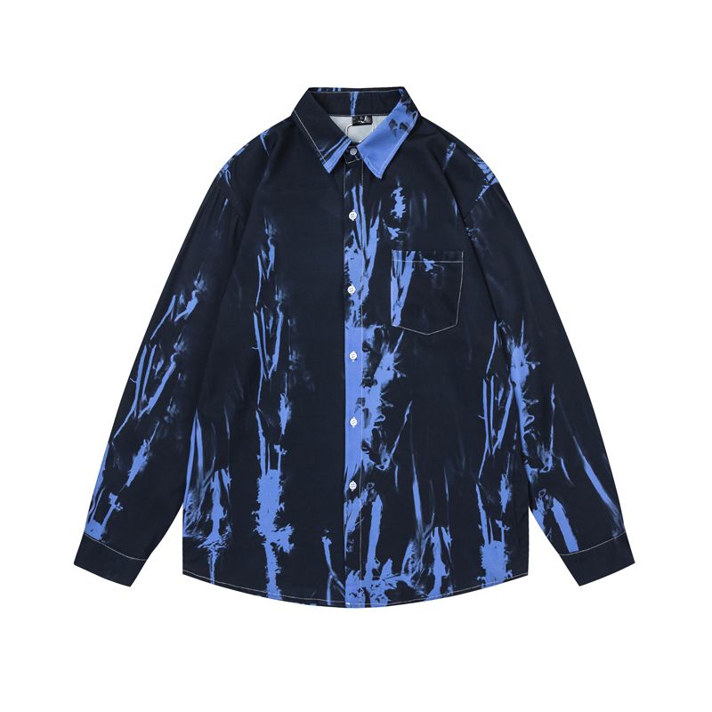 Giacca da coppia con camicia e giacca a maniche lunghe in stile vintage floreale in stile hawaiano tailandese per uomo e donna_voghion.com