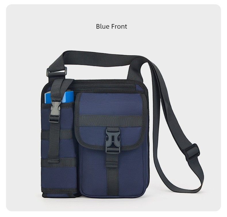 Outdoor Wild Fishing Vacuum Cup 8-Inch Flat Messenger Bag_voghion.com