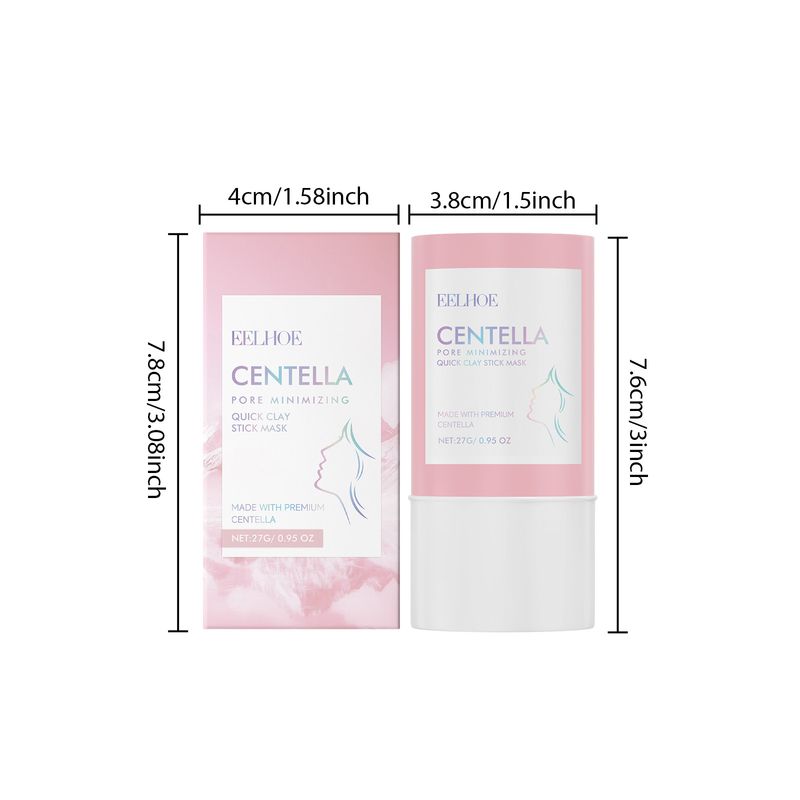 EELHOE Centella Asiatica Clay Cleansing Stick Maschera viso idratante profonda e lenitiva per la pelle_voghion.com