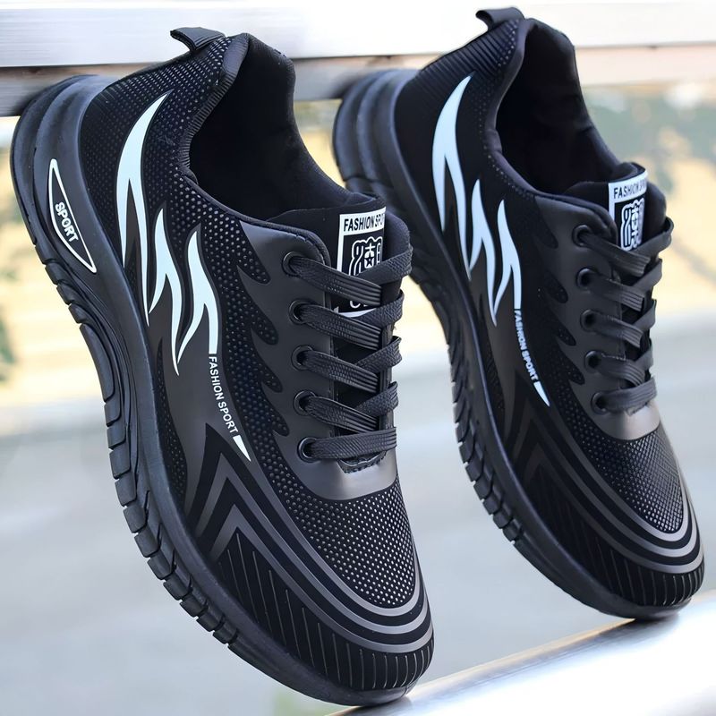 TerraStride Spring Waterproof Non-Slip Sports New Leather Men's Work Casual Running Soft Sole Shoes_voghion.com