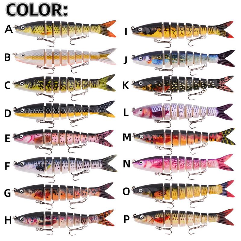 Çok Bölmeli Loach Biyonik Seti Uzun Atışlı Yavaş Batışlı 13,5 cm 17 g Gerçekçi 8 Bölmeli Sert Yem Balıkçılık Yemi_voghion.com