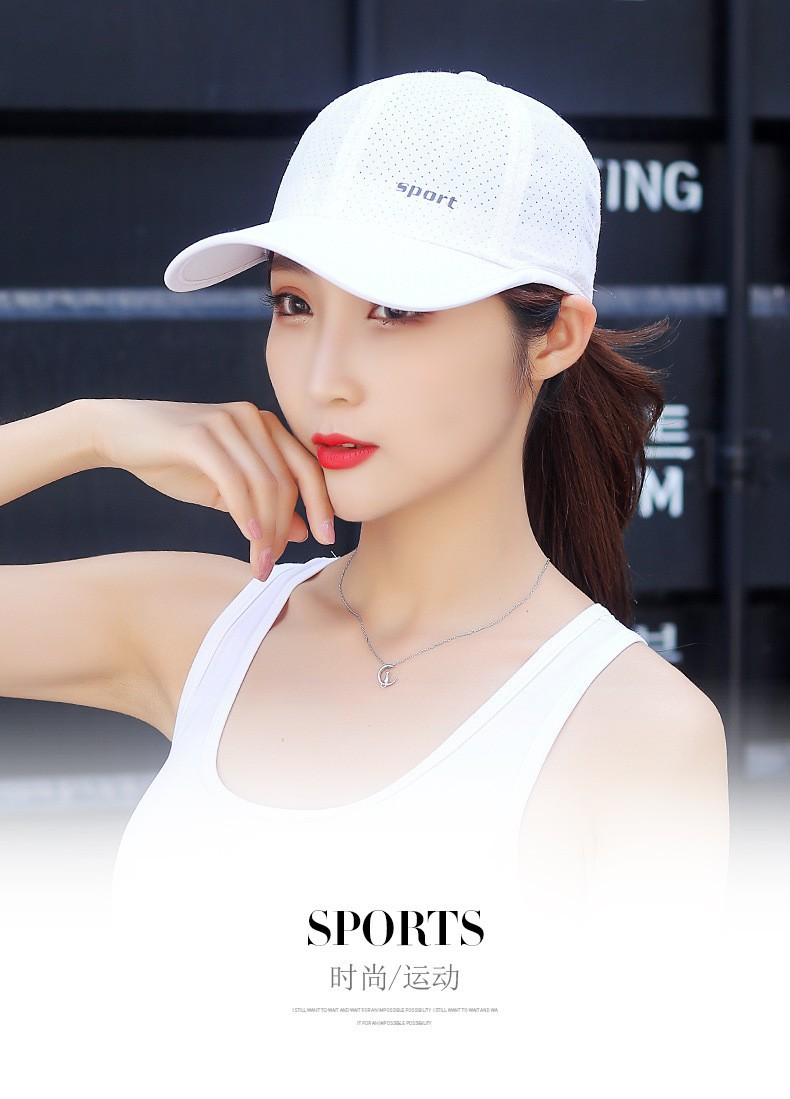 Herren- und Damenhüte, Sommer-Laser-Stanzen, atmungsaktives Mesh, schnell trocknende Kappe, Herren und Damen, Outdoor-Sonnenblende, Sommer, lässige Sonnenschutz-Baseballkappe_voghion.com