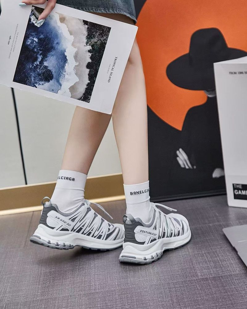 Outdoor Hiking And Running Sports Shoes Women, 2025 New Korean Version Breathable Casual Thick Soled Dad Shoes,_voghion.com