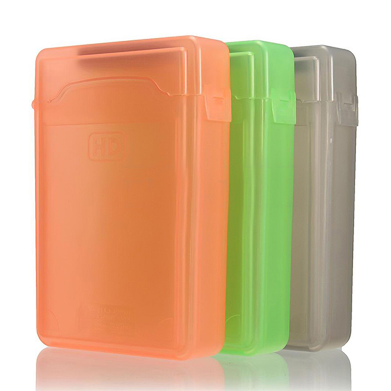 3,5 polegadas de plástico à prova de poeira IDE SATA HDD disco rígido caixa de armazenamento caixa capa_voghion.com
