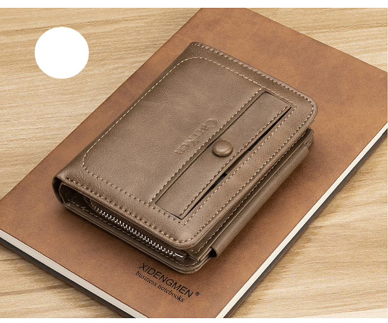 Wallet Card Cases New Retro Men's Short Wallet Card Holder With Multiple Card Slots And Coin Purse In Stock_voghion.com