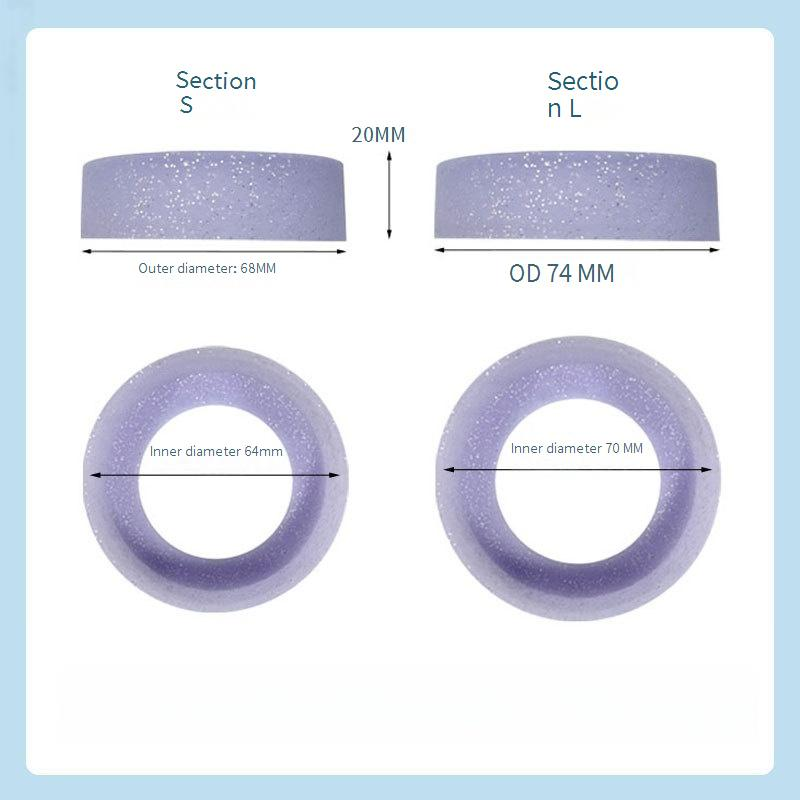 Custodia in silicone glitterato per bicchieri e bottiglie d'acqua - Altezza 7 cm, base antiscivolo, 15 colori con motivi scintillanti_voghion.com