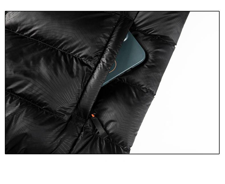 Leichte Kapuzenjacke für Herren, minimalistischer Mantel mit Baumwollfüllung, Slim Fit, lässige Oberbekleidung mit abnehmbarer Kapuze, einfarbiger Reißverschluss_voghion.com