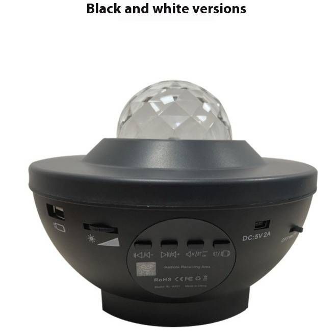 Water Ripple Aurora Projector - Mini Laser Starry Sky Night Light With Remote Control, Bluetooth Sync For Indoor/Outdoor Mood Lighting_voghion.com
