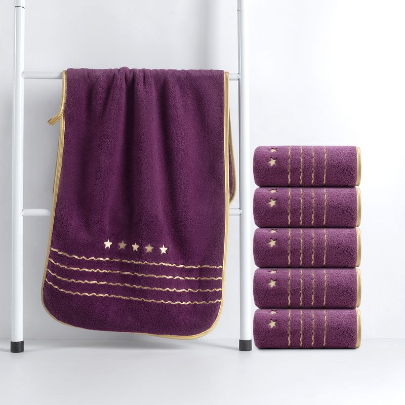 Conjunto de toalhas de banho de lã coral fina_voghion.com