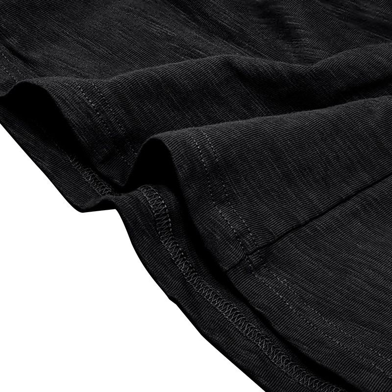 2025 Langarm Herren Top Frühling Herbst Bambus Baumwolle Einfarbig Knopf Henley Shirt Männer_voghion.com